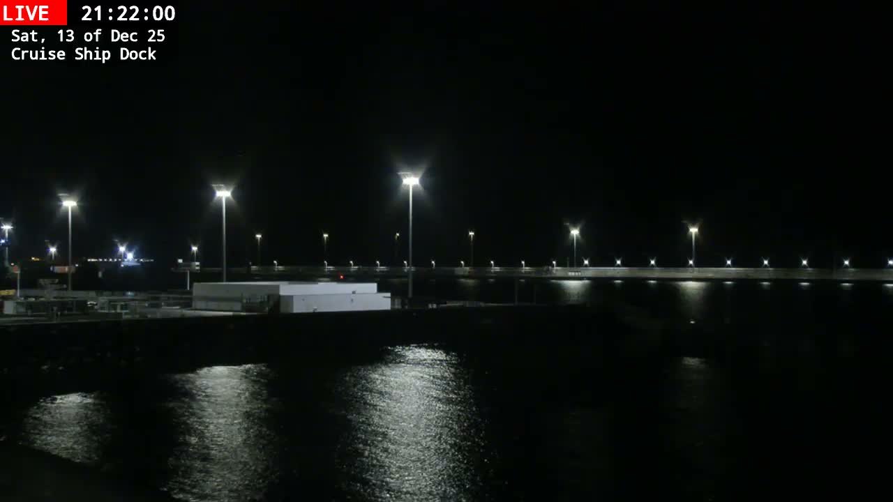 Lanzarote, Arrecife Harbor, Cruise Ship Dock Live Cam - Canary Islands, Las Palmas, Spain