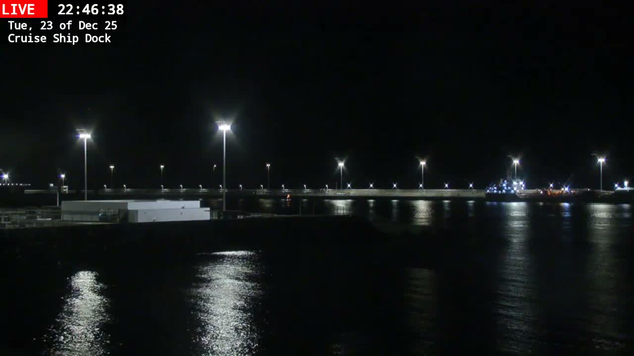 Lanzarote, Arrecife Harbor, Cruise Ship Dock Live Cam - Canary Islands, Las Palmas, Spain