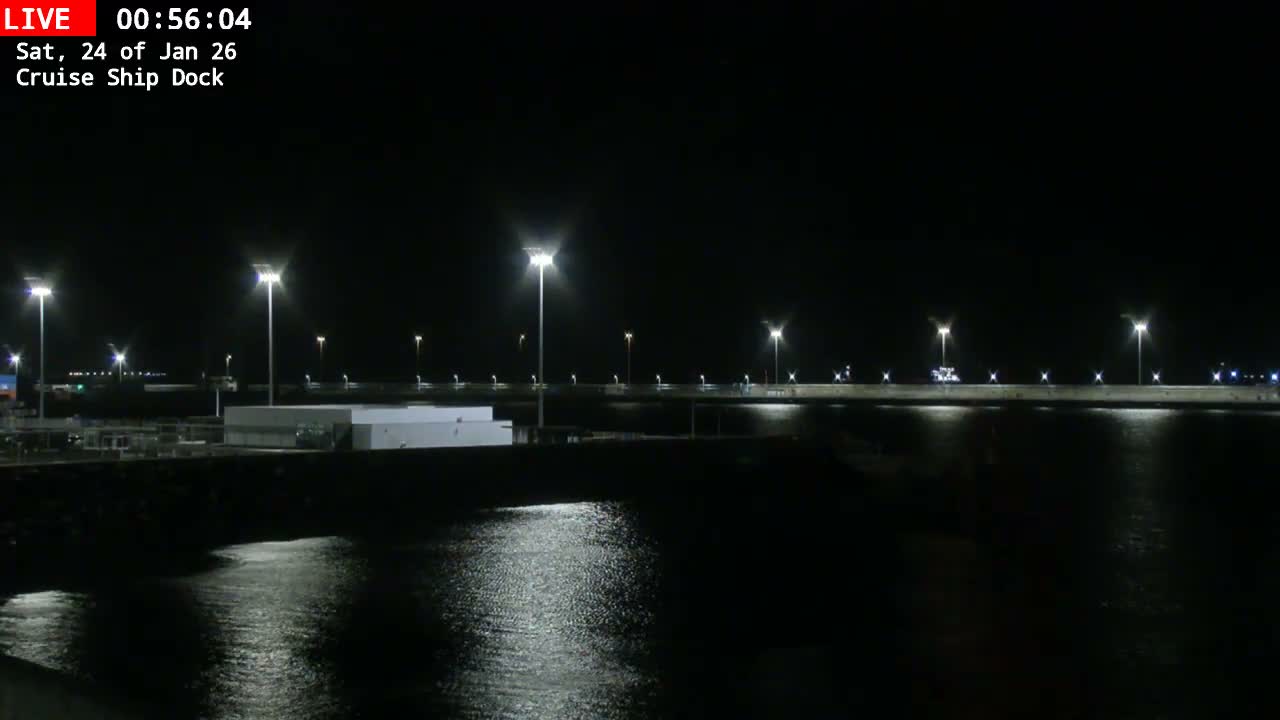 Lanzarote, Arrecife Harbor, Cruise Ship Dock Live Cam - Canary Islands, Las Palmas, Spain