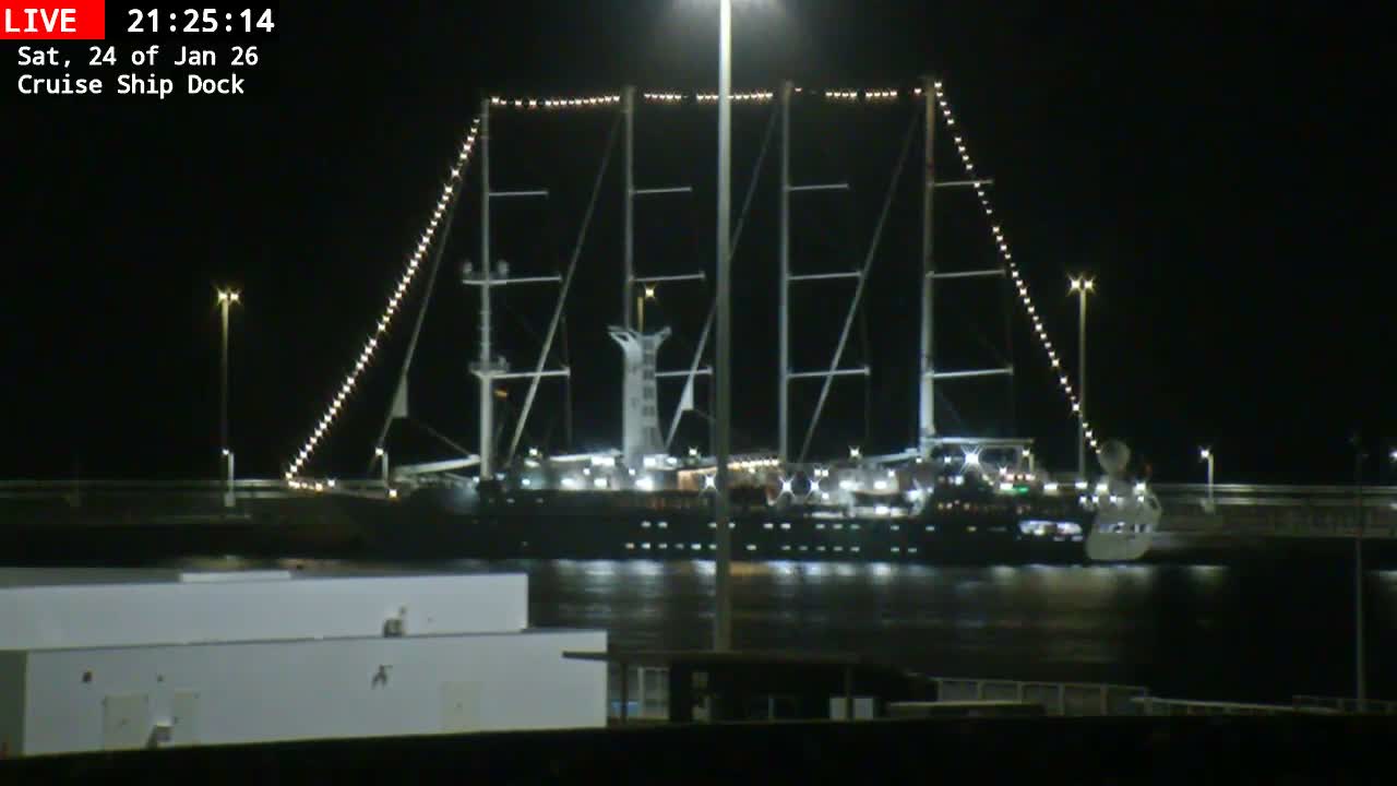 Lanzarote, Arrecife Harbor, Cruise Ship Dock Live Cam - Canary Islands, Las Palmas, Spain