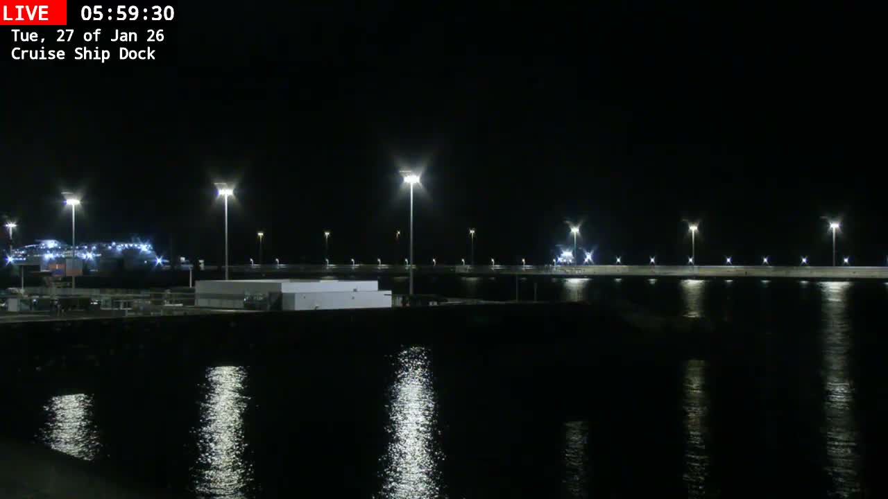 Lanzarote, Arrecife Harbor, Cruise Ship Dock Live Cam - Canary Islands, Las Palmas, Spain
