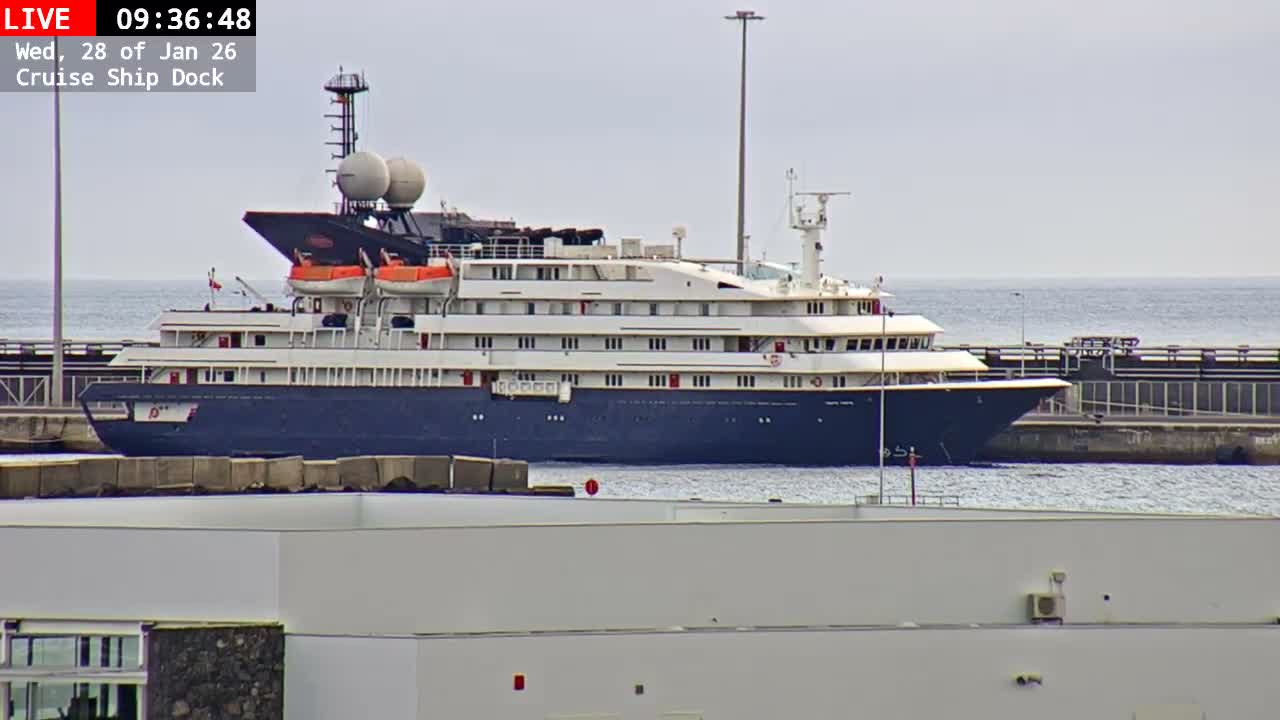 Lanzarote, Arrecife Harbor, Cruise Ship Dock Live Cam - Canary Islands, Las Palmas, Spain