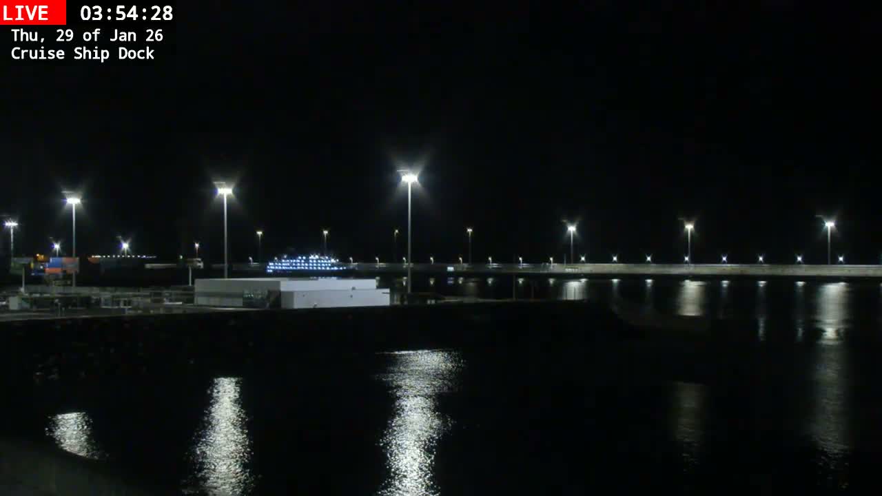 Lanzarote, Arrecife Harbor, Cruise Ship Dock Live Cam - Canary Islands, Las Palmas, Spain