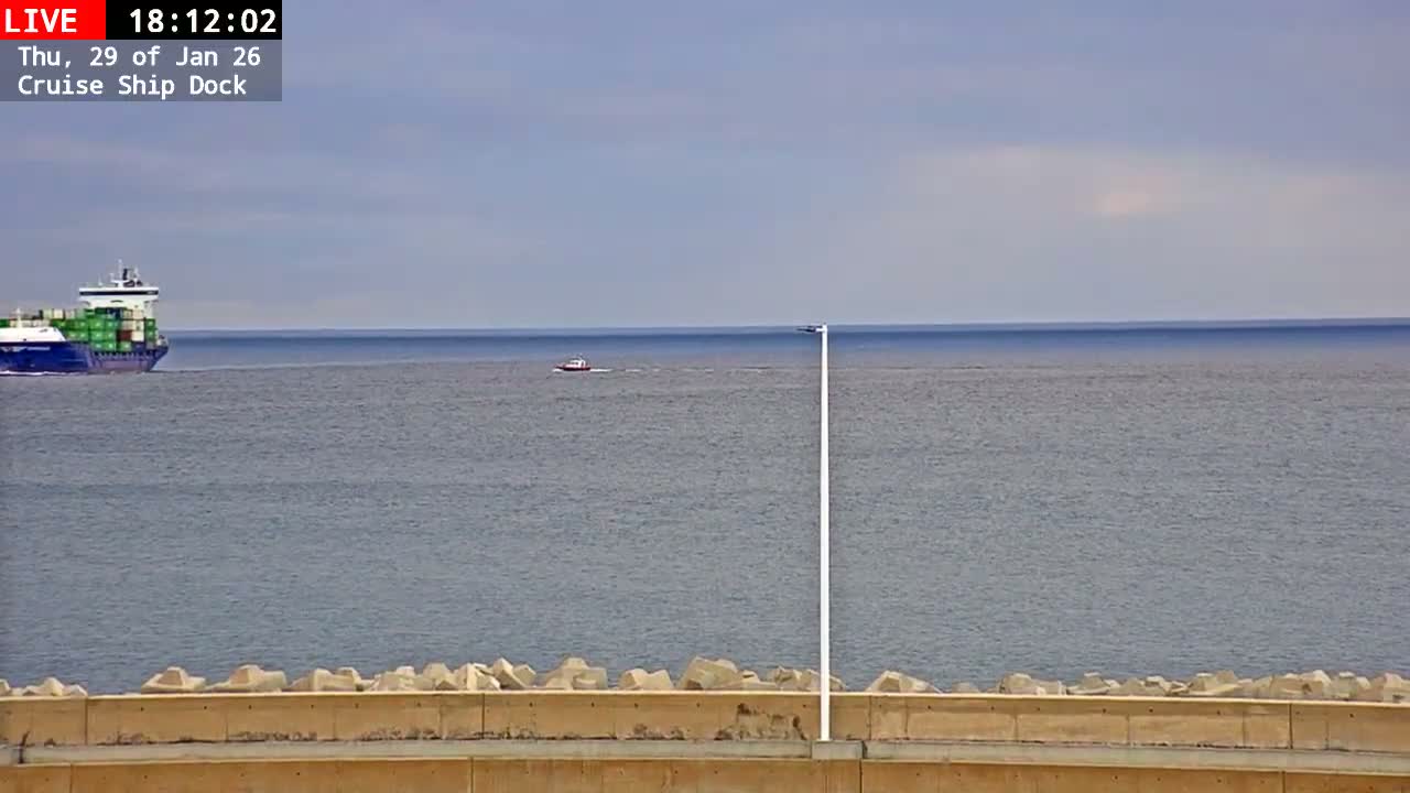 Lanzarote, Arrecife Harbor, Cruise Ship Dock Live Cam - Canary Islands, Las Palmas, Spain