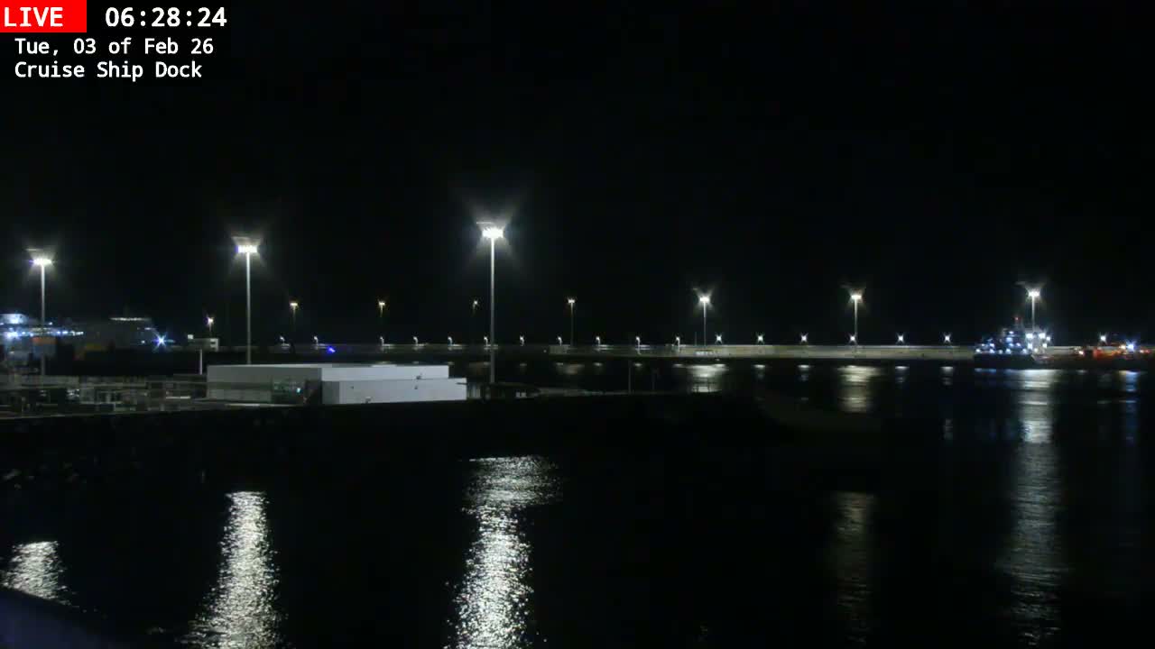 Lanzarote, Arrecife Harbor, Cruise Ship Dock Live Cam - Canary Islands, Las Palmas, Spain