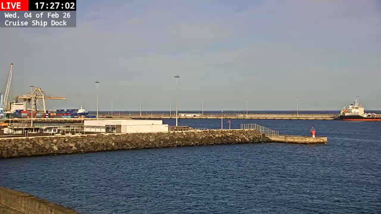 Lanzarote, Arrecife Harbor, Cruise Ship Dock Live Cam - Canary Islands, Las Palmas, Spain