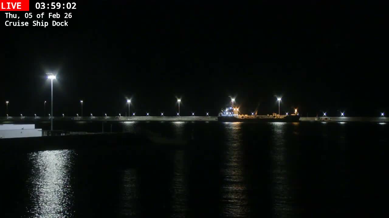 Lanzarote, Arrecife Harbor, Cruise Ship Dock Live Cam - Canary Islands, Las Palmas, Spain