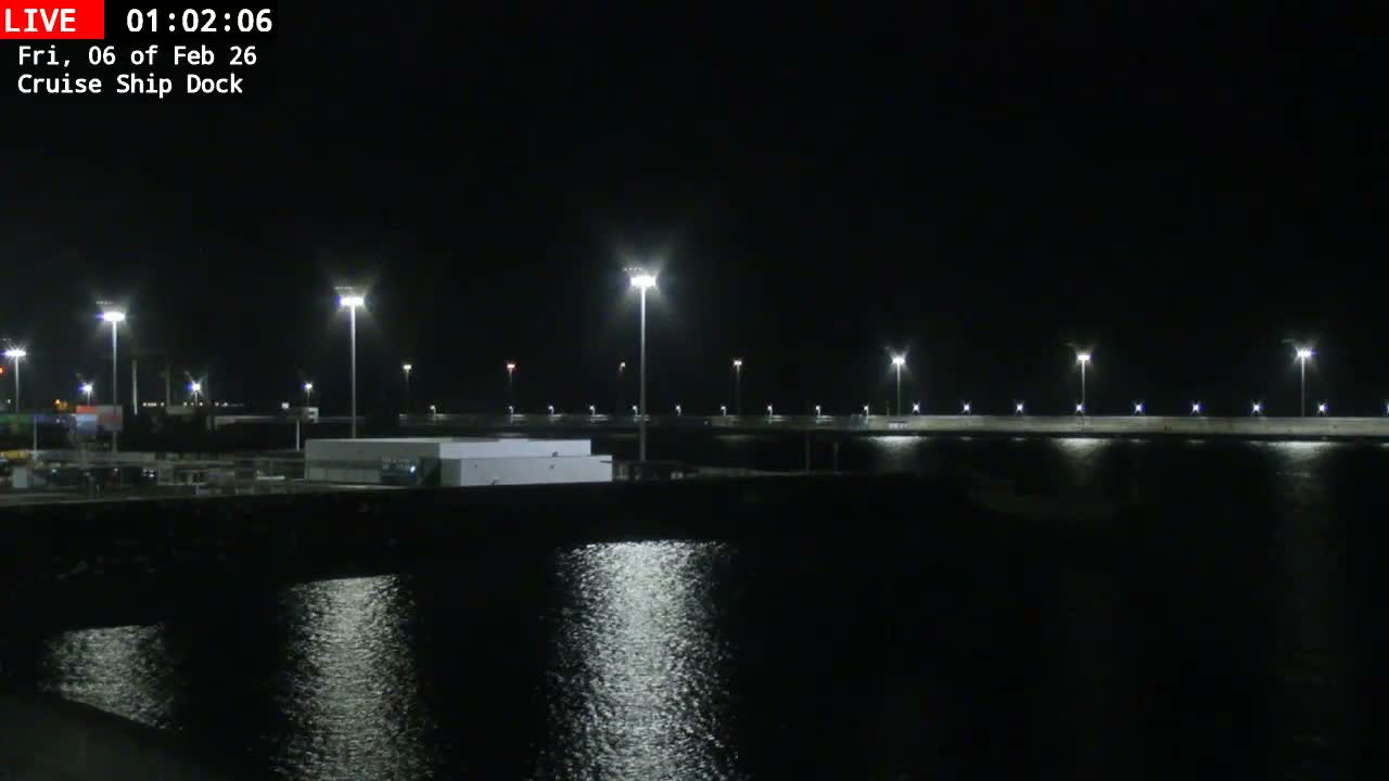 Lanzarote, Arrecife Harbor, Cruise Ship Dock Live Cam - Canary Islands, Las Palmas, Spain