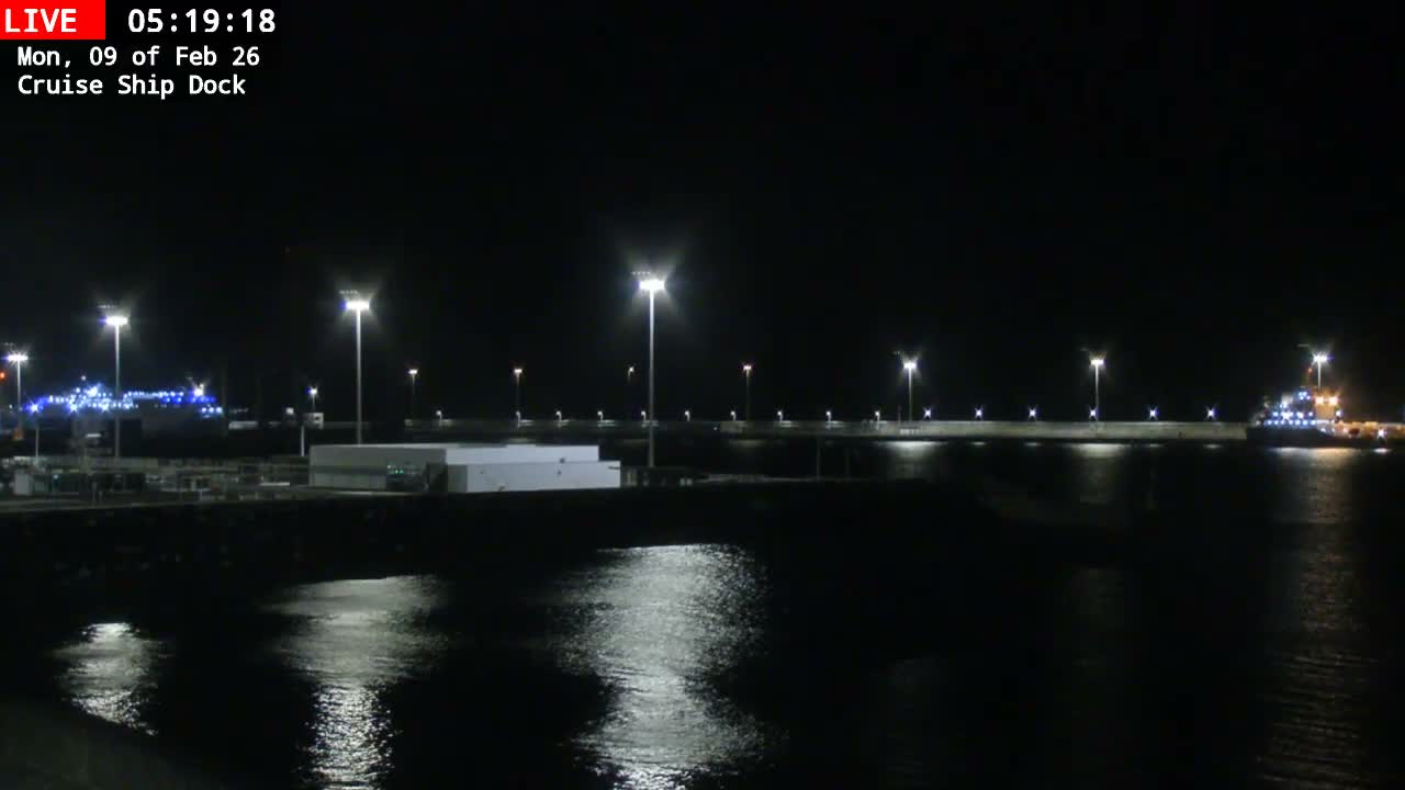 Lanzarote, Arrecife Harbor, Cruise Ship Dock Live Cam - Canary Islands, Las Palmas, Spain