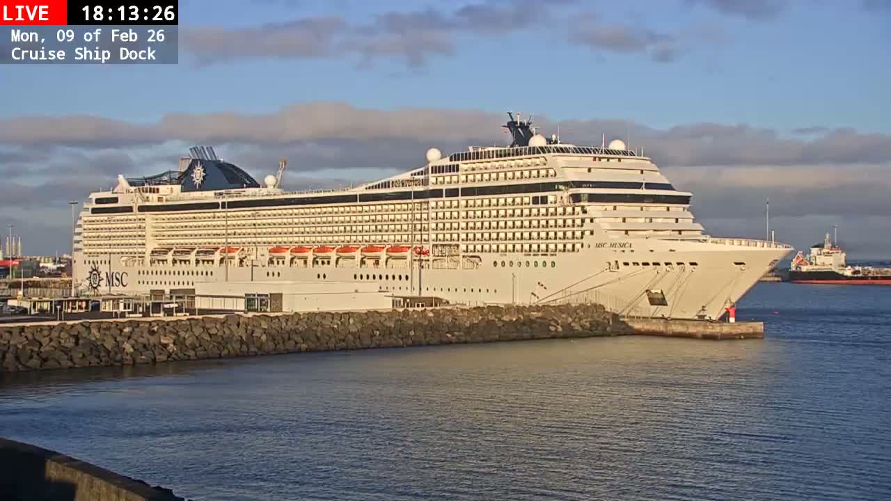 Lanzarote, Arrecife Harbor, Cruise Ship Dock Live Cam - Canary Islands, Las Palmas, Spain