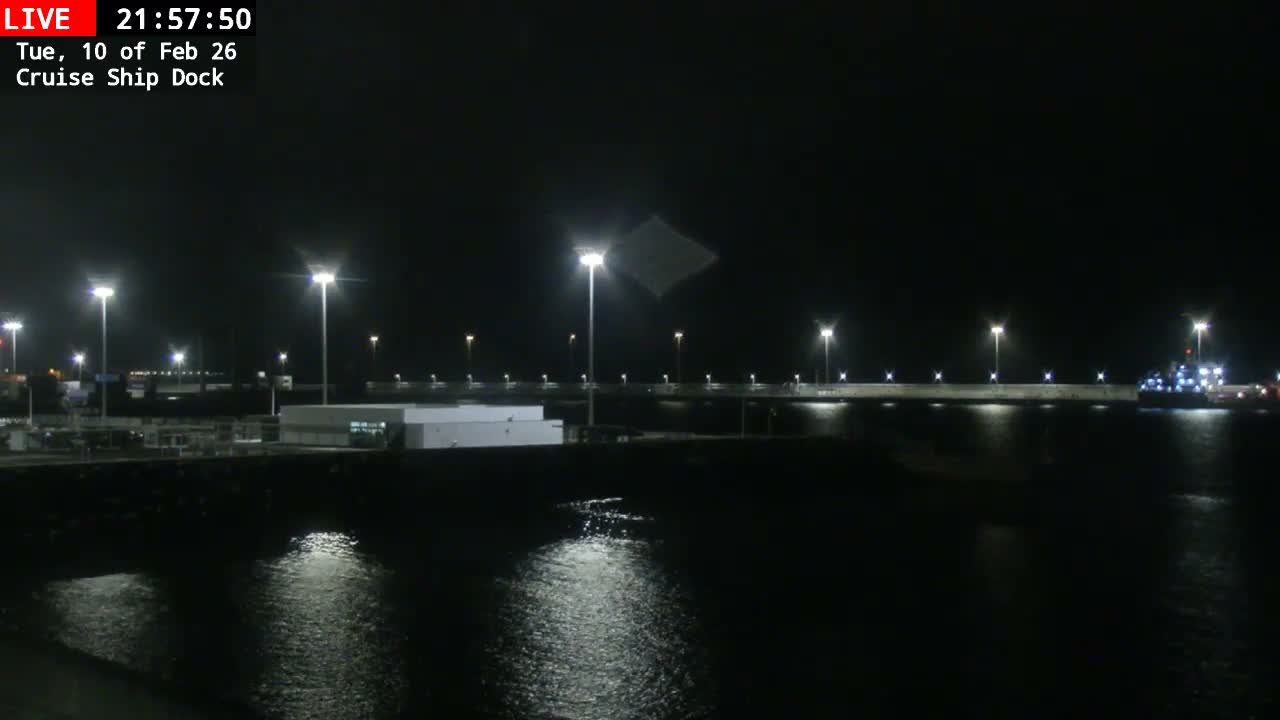 Lanzarote, Arrecife Harbor, Cruise Ship Dock Live Cam - Canary Islands, Las Palmas, Spain