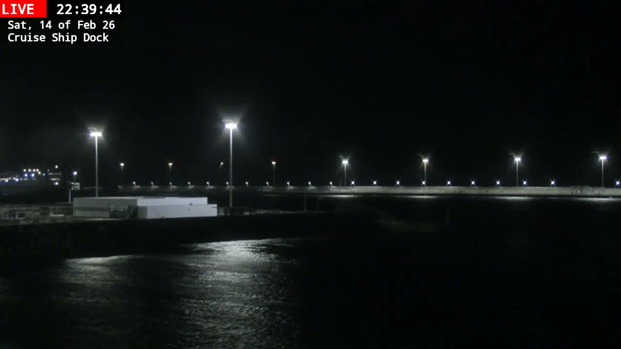 Lanzarote, Arrecife Harbor, Cruise Ship Dock Live Cam - Canary Islands, Las Palmas, Spain