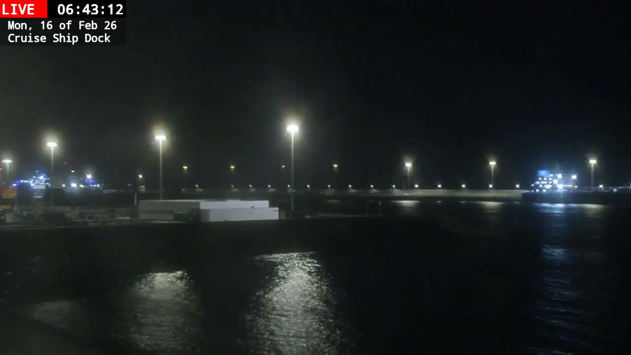Lanzarote, Arrecife Harbor, Cruise Ship Dock Live Cam - Canary Islands, Las Palmas, Spain