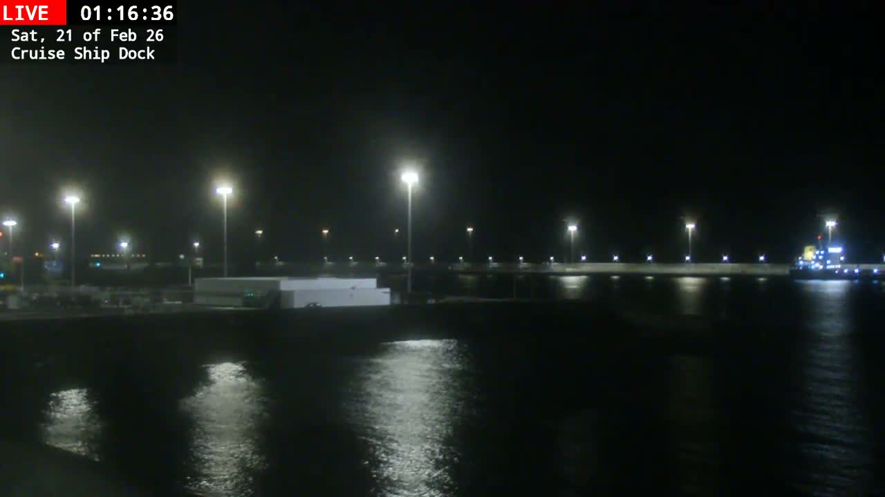 Lanzarote, Arrecife Harbor, Cruise Ship Dock Live Cam - Canary Islands, Las Palmas, Spain