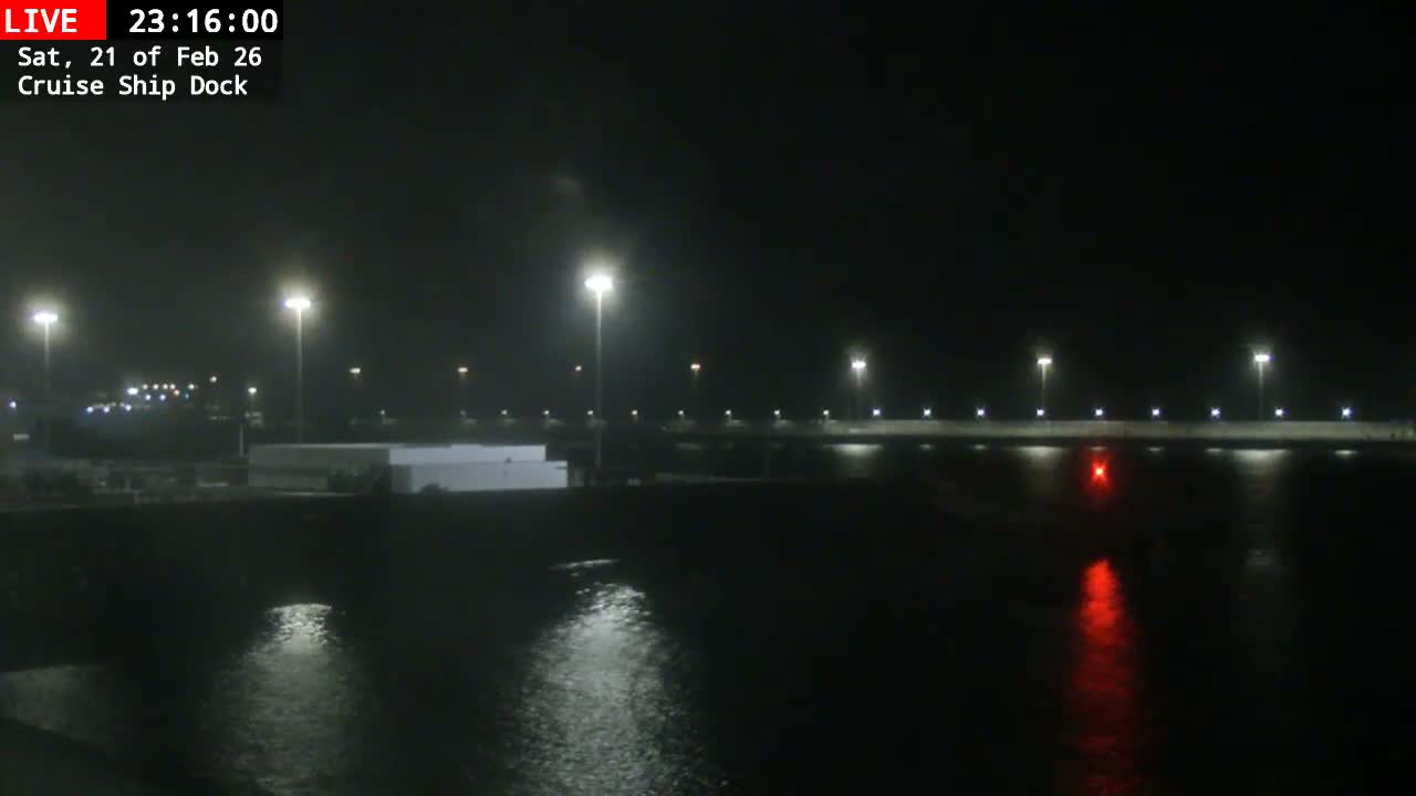 Lanzarote, Arrecife Harbor, Cruise Ship Dock Live Cam - Canary Islands, Las Palmas, Spain