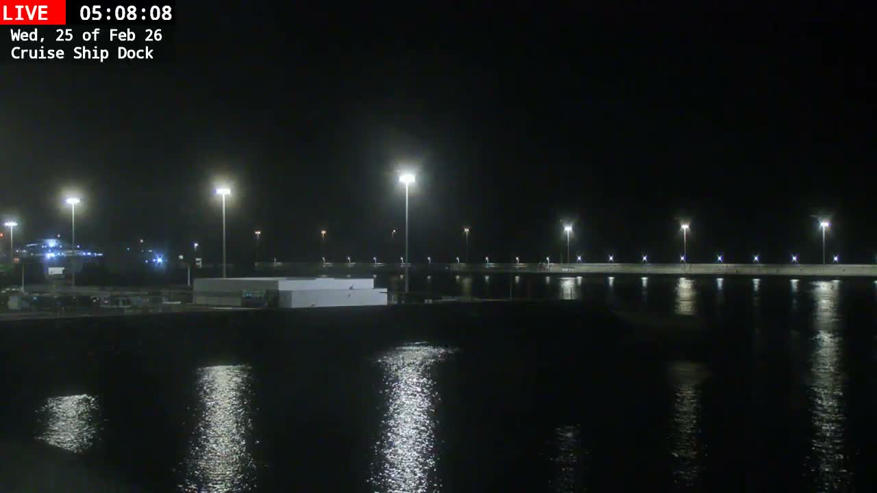 Lanzarote, Arrecife Harbor, Cruise Ship Dock Live Cam - Canary Islands, Las Palmas, Spain