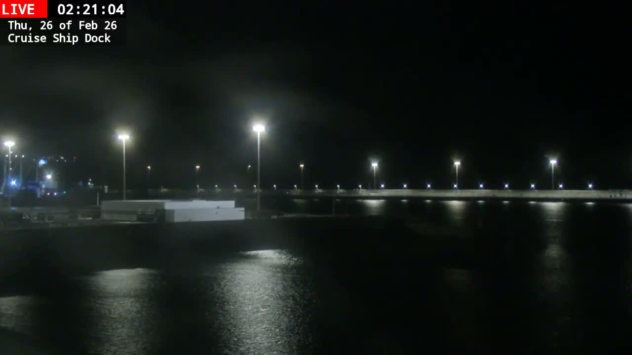 Lanzarote, Arrecife Harbor, Cruise Ship Dock Live Cam - Canary Islands, Las Palmas, Spain