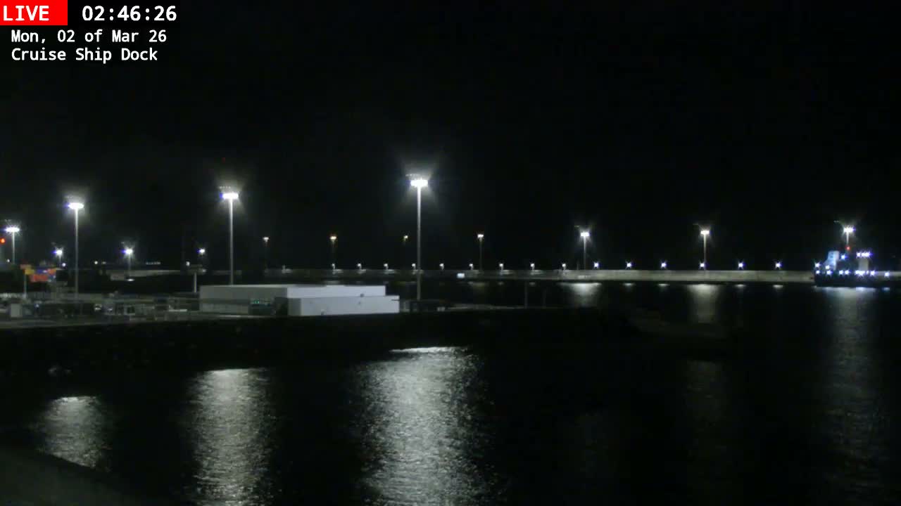 Lanzarote, Arrecife Harbor, Cruise Ship Dock Live Cam - Canary Islands, Las Palmas, Spain