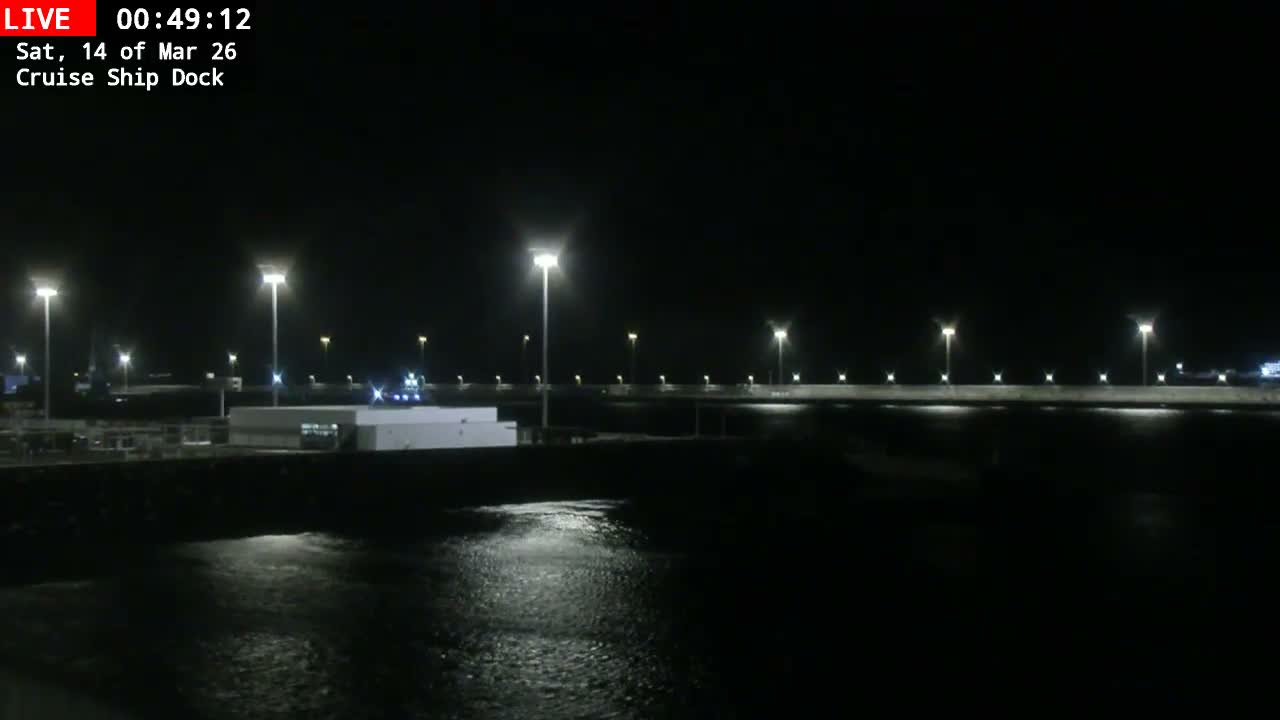 Lanzarote, Arrecife Harbor, Cruise Ship Dock Live Cam - Canary Islands, Las Palmas, Spain