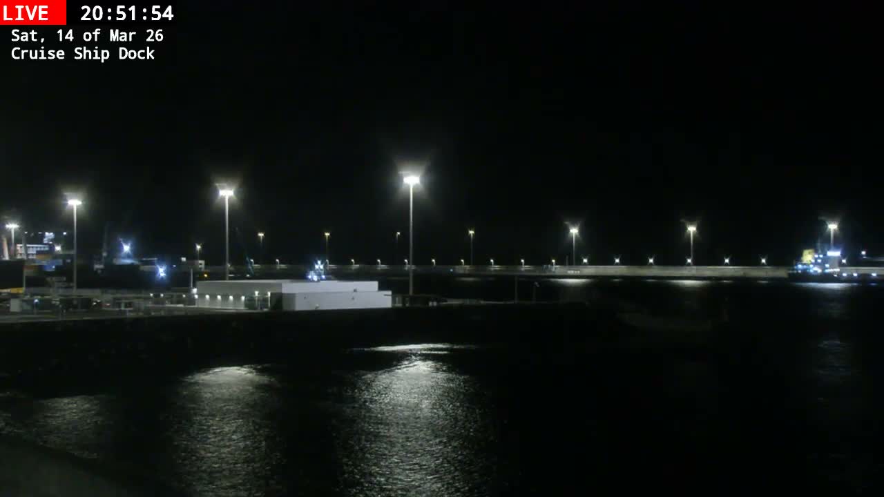 Lanzarote, Arrecife Harbor, Cruise Ship Dock Live Cam - Canary Islands, Las Palmas, Spain
