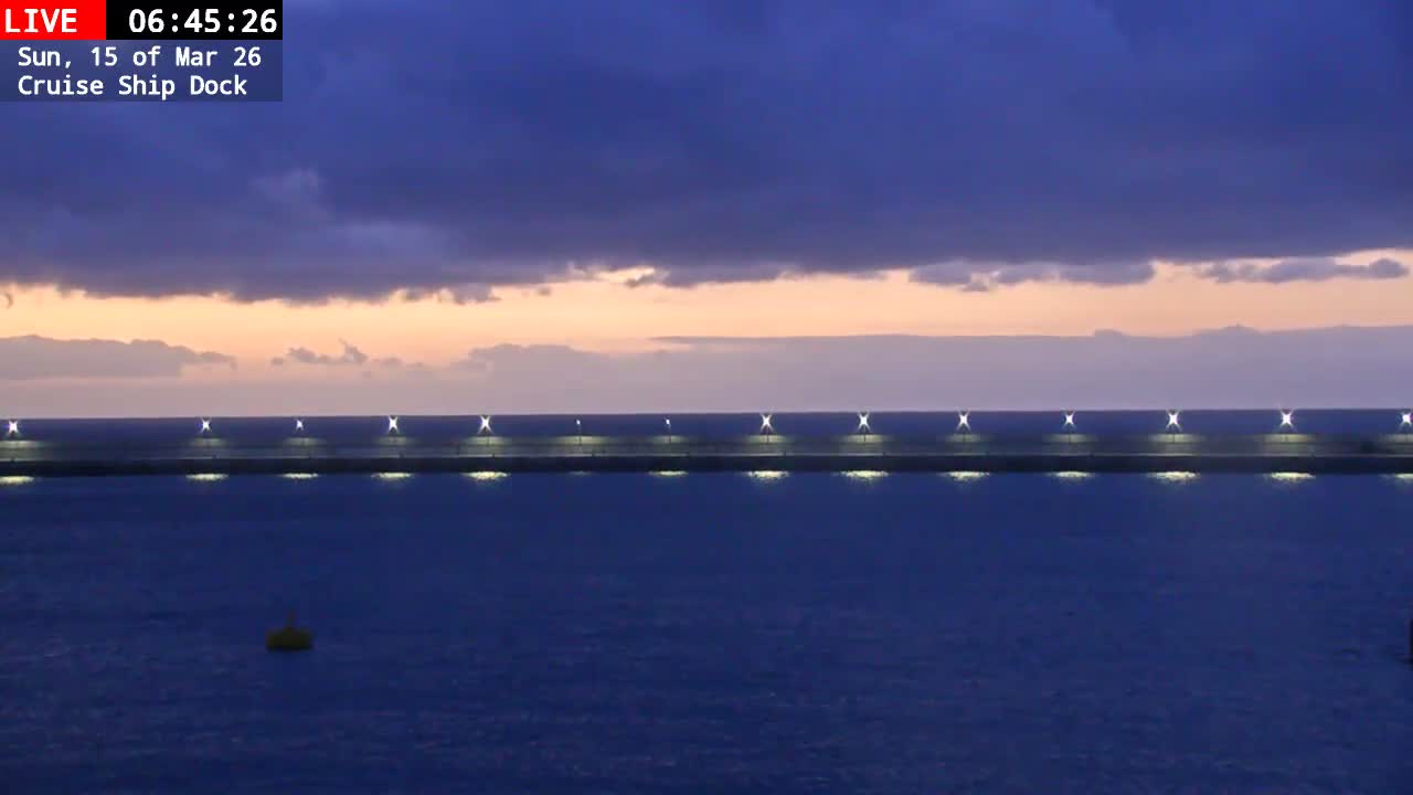 Lanzarote, Arrecife Harbor, Cruise Ship Dock Live Cam - Canary Islands, Las Palmas, Spain