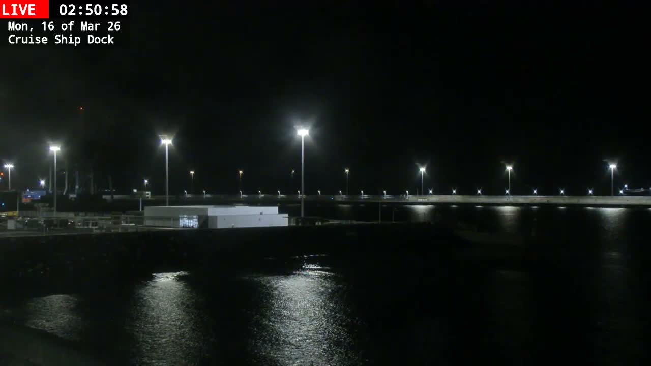 Lanzarote, Arrecife Harbor, Cruise Ship Dock Live Cam - Canary Islands, Las Palmas, Spain