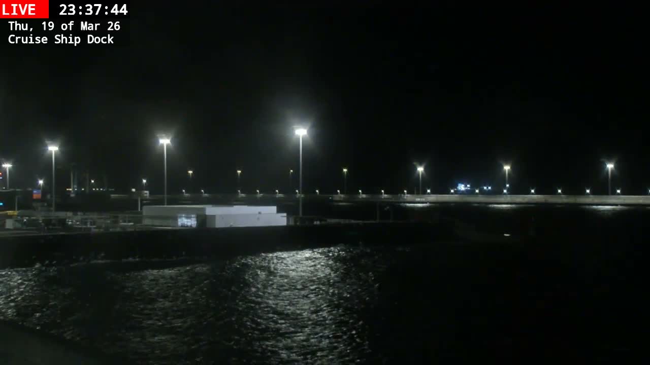 Lanzarote, Arrecife Harbor, Cruise Ship Dock Live Cam - Canary Islands, Las Palmas, Spain