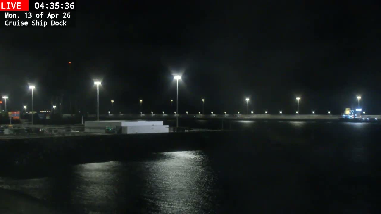 Lanzarote, Arrecife Harbor, Cruise Ship Dock Live Cam - Canary Islands, Las Palmas, Spain