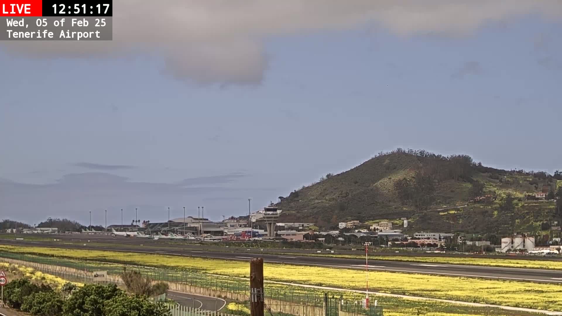 (Los Rodeos)Tenerife North Airport Live Cam - Las Palmas, Spain