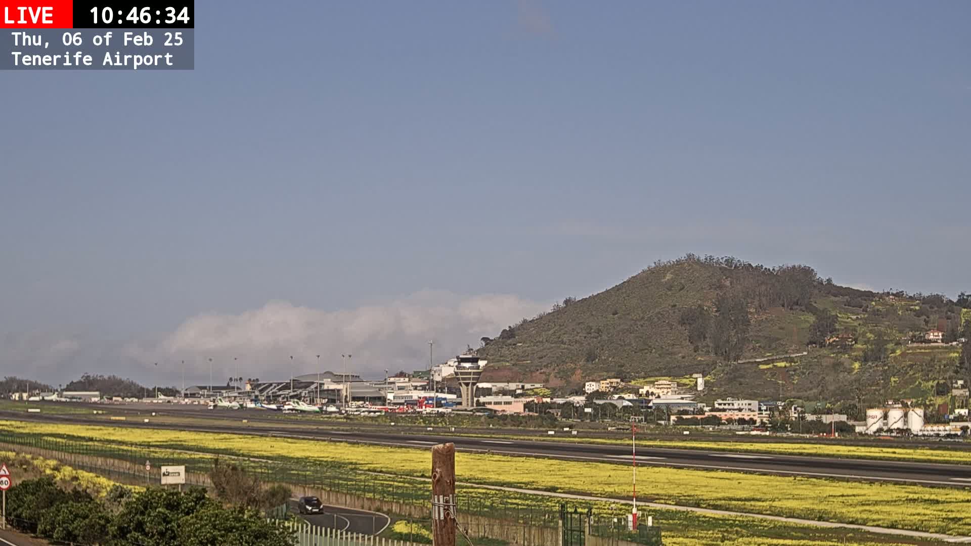 (Los Rodeos)Tenerife North Airport Live Cam - Las Palmas, Spain
