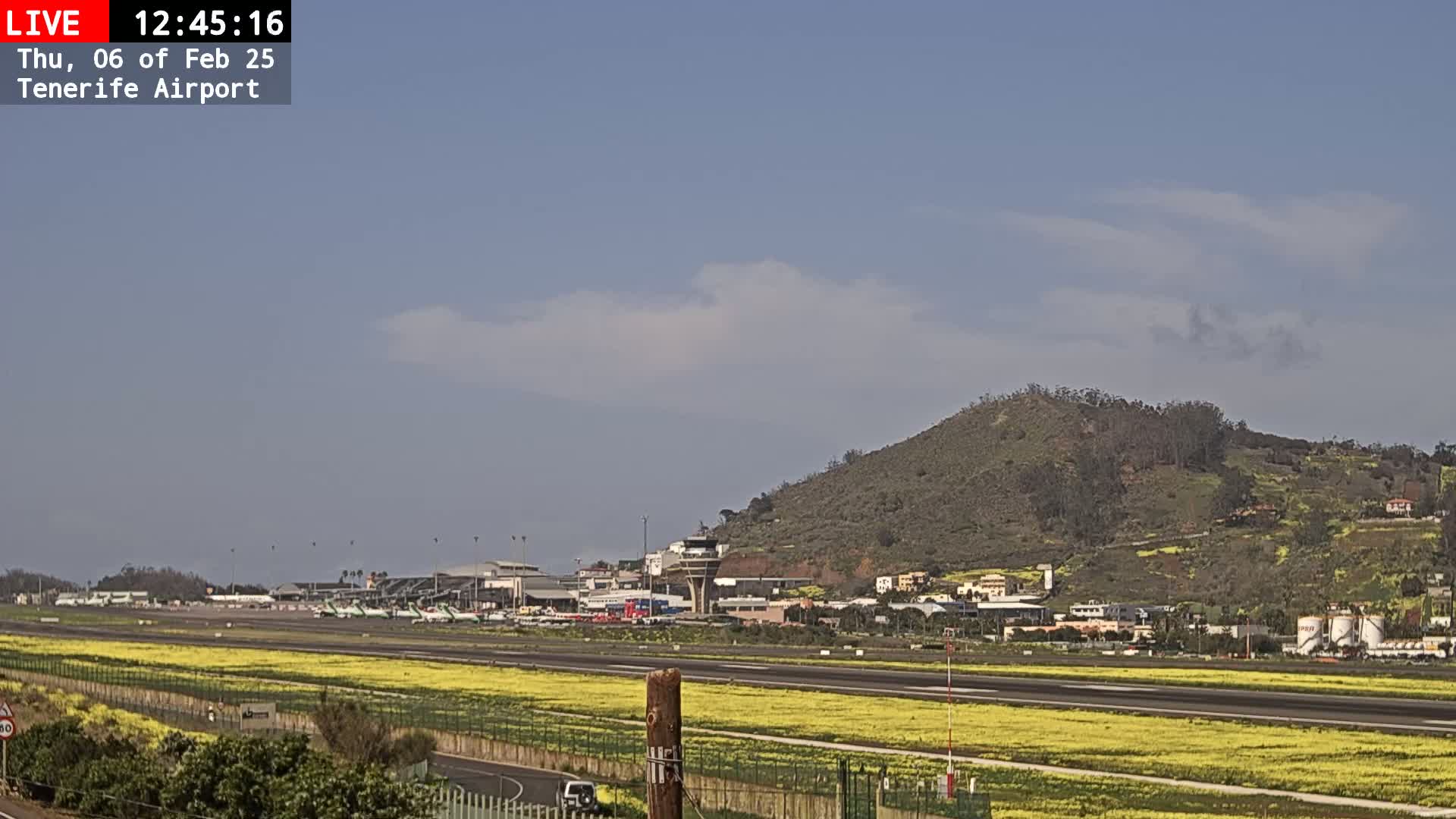 (Los Rodeos)Tenerife North Airport Live Cam - Las Palmas, Spain