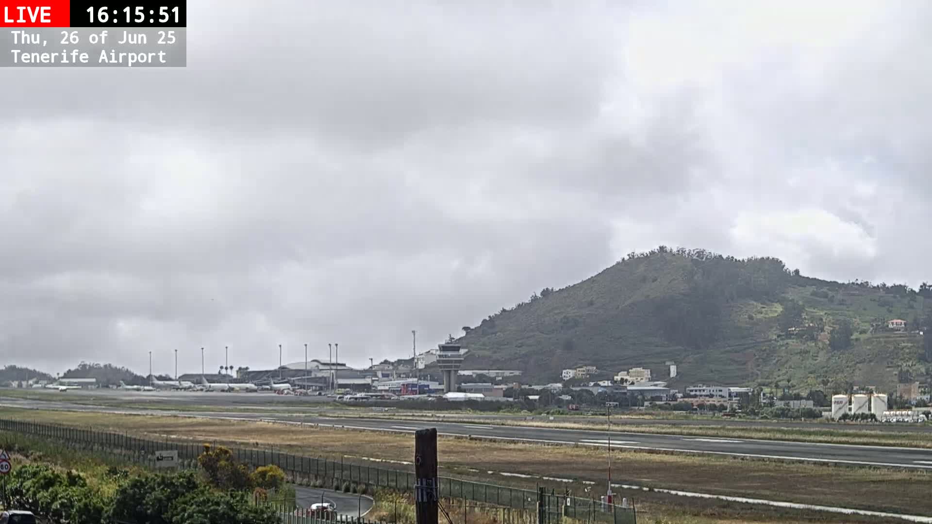 (Los Rodeos)Tenerife North Airport Live Cam - Las Palmas, Spain