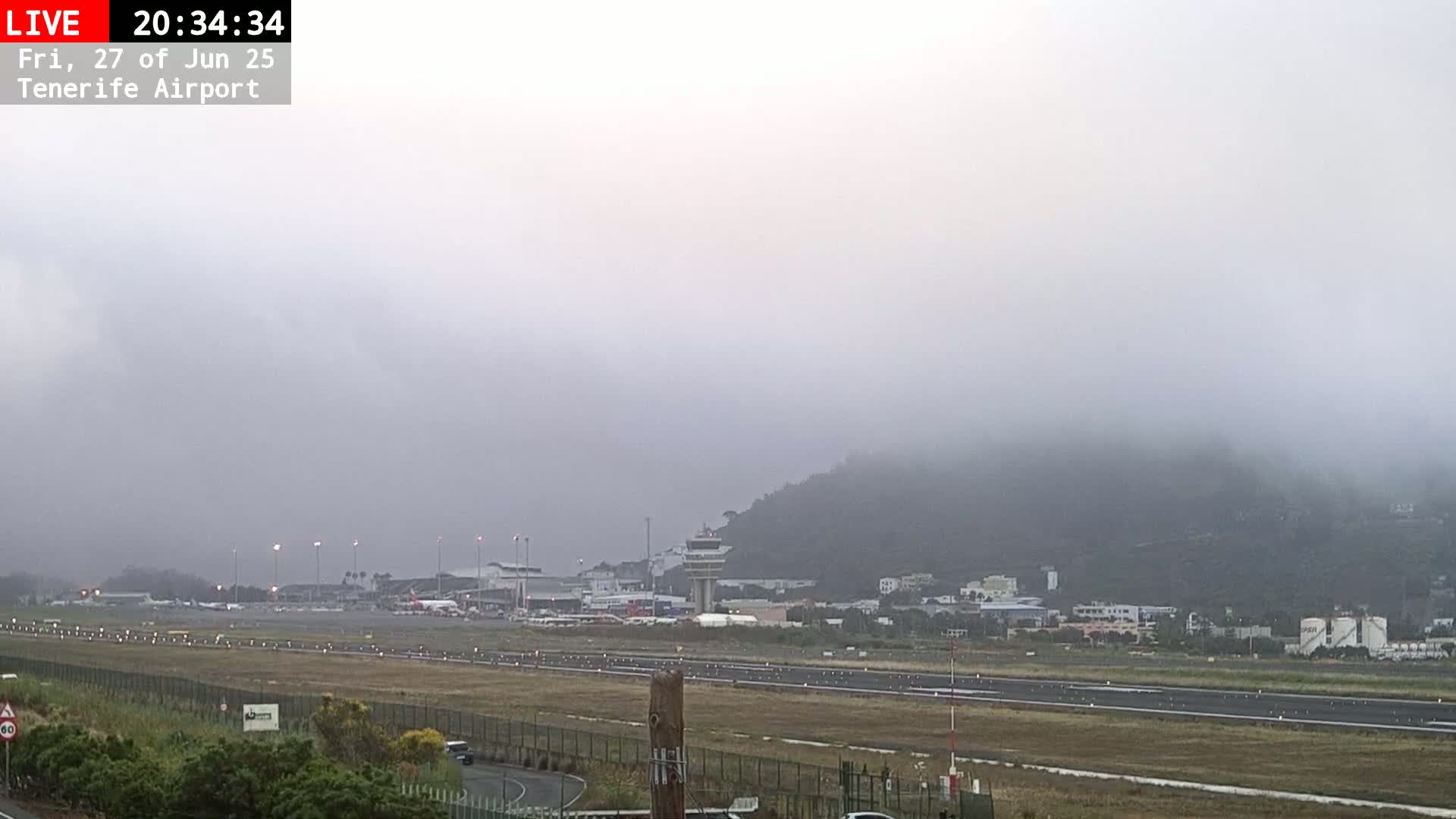 (Los Rodeos)Tenerife North Airport Live Cam - Las Palmas, Spain