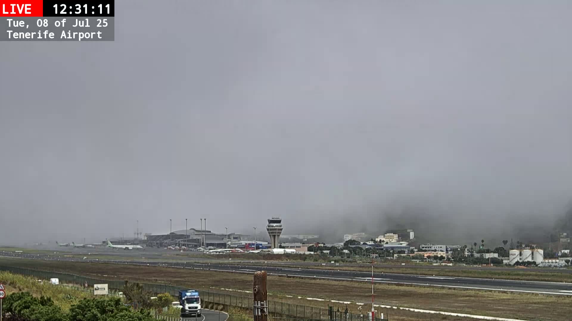 (Los Rodeos)Tenerife North Airport Live Cam - Las Palmas, Spain