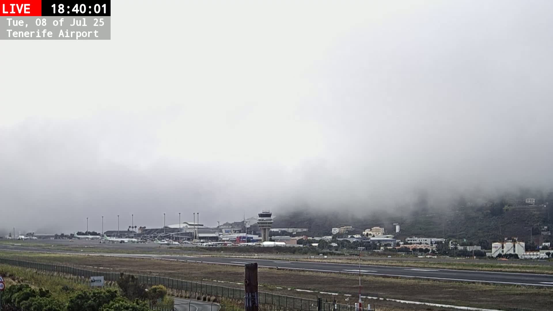(Los Rodeos)Tenerife North Airport Live Cam - Las Palmas, Spain