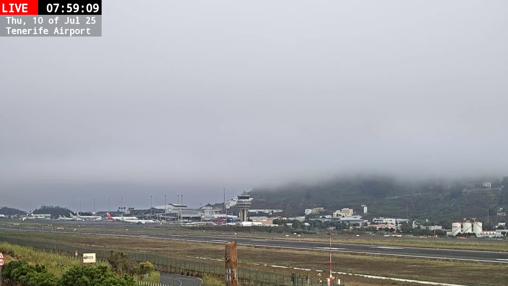 (Los Rodeos)Tenerife North Airport Live Cam - Las Palmas, Spain