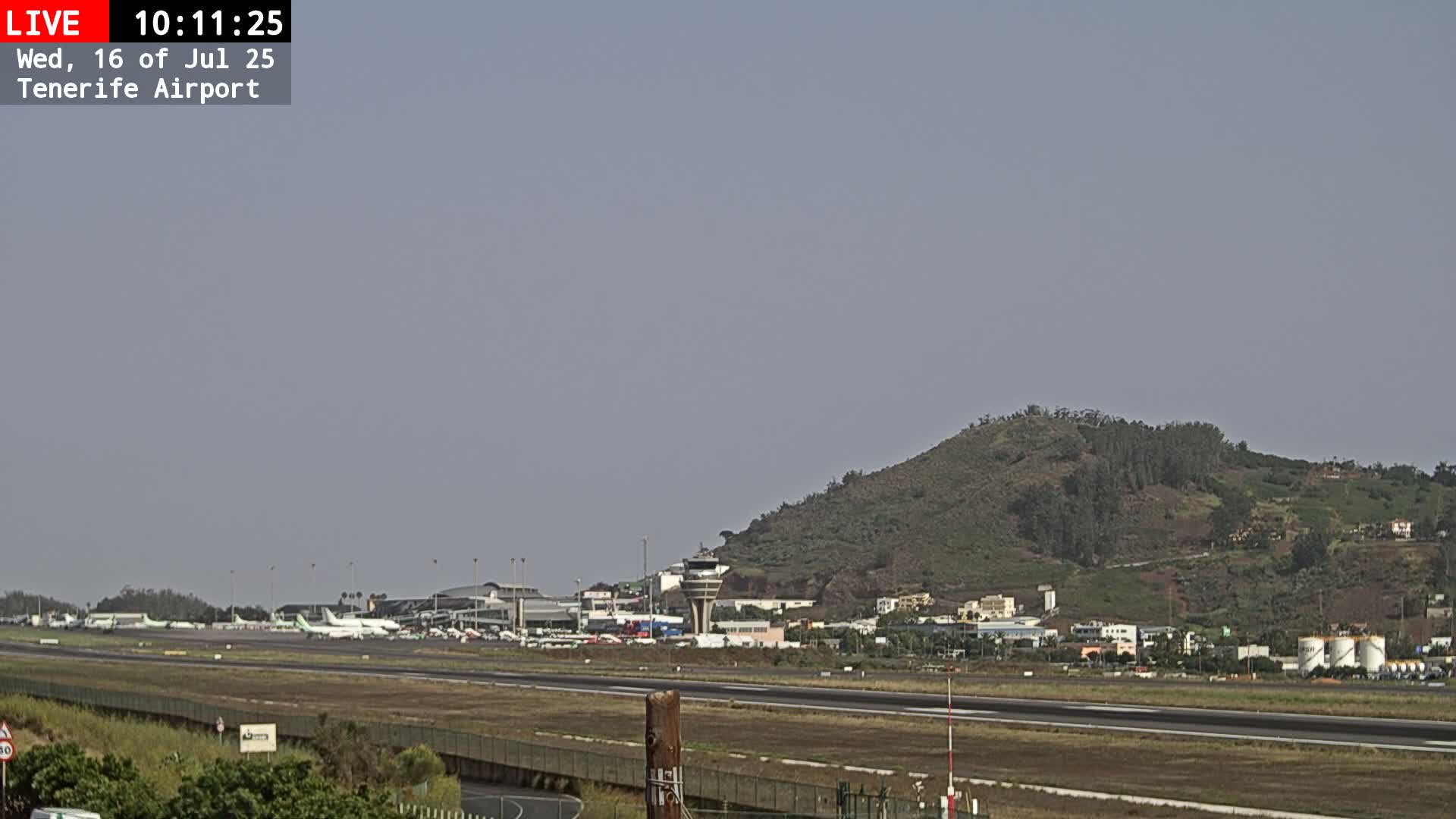 (Los Rodeos)Tenerife North Airport Live Cam - Las Palmas, Spain
