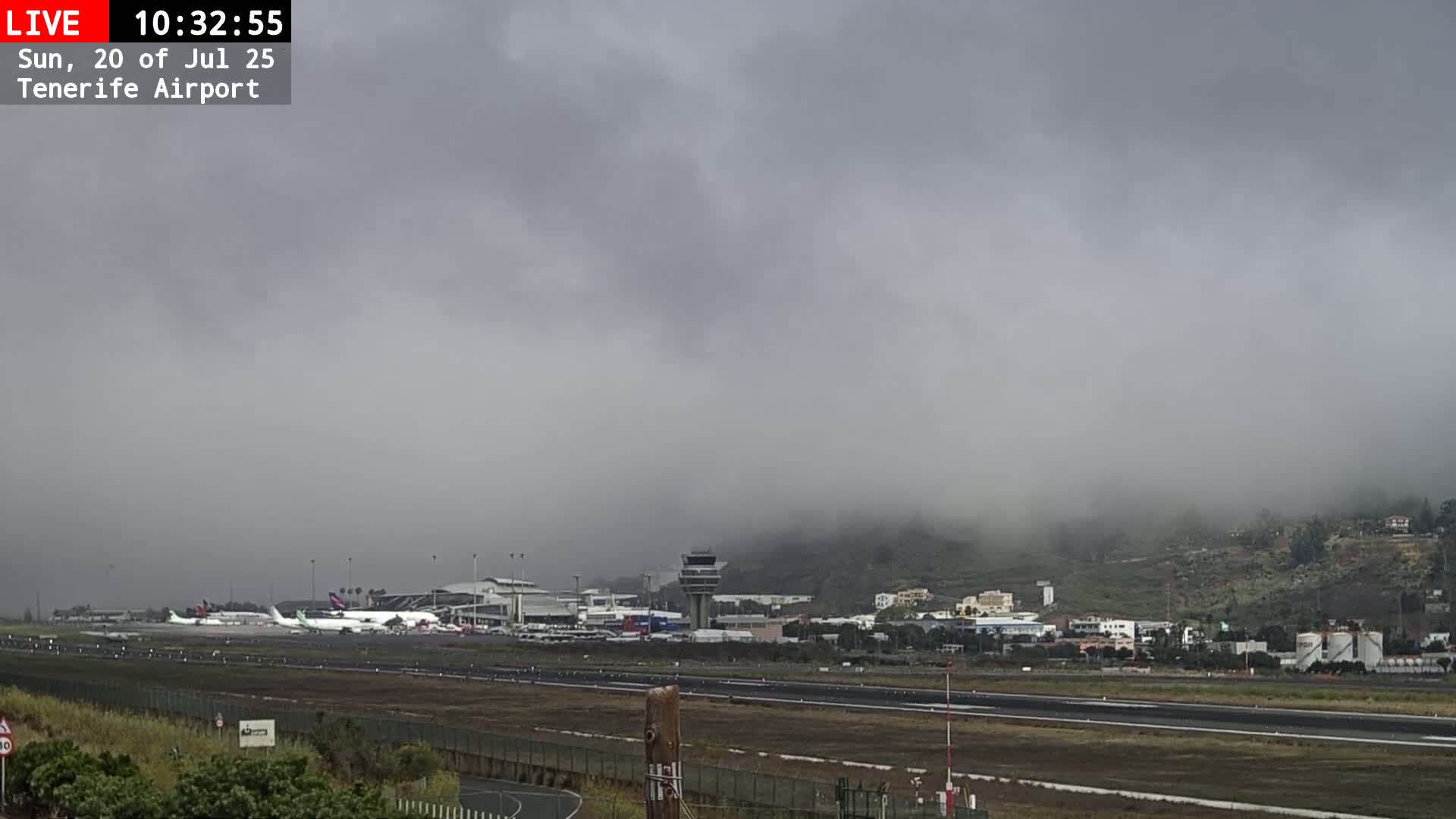 (Los Rodeos)Tenerife North Airport Live Cam - Las Palmas, Spain
