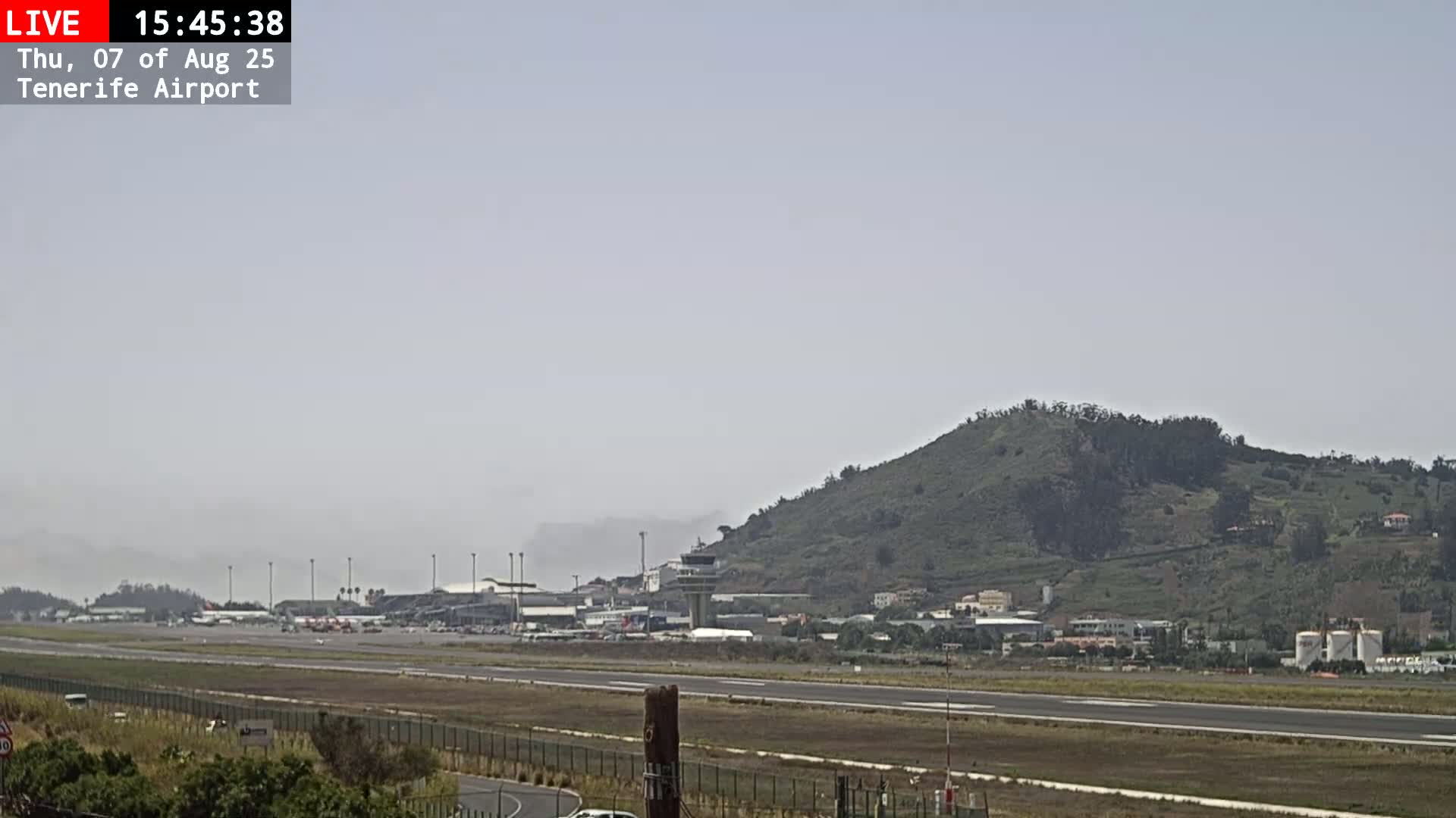 (Los Rodeos)Tenerife North Airport Live Cam - Las Palmas, Spain