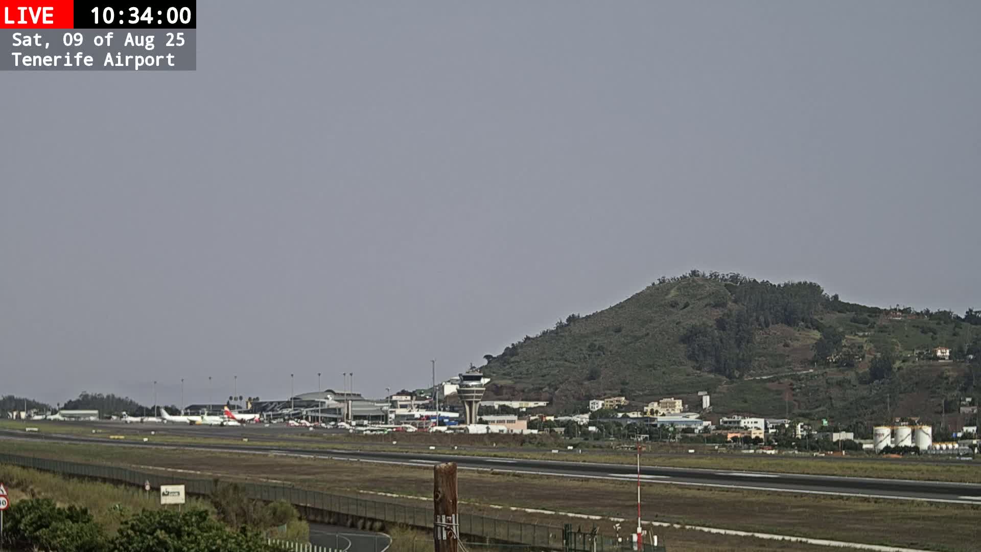(Los Rodeos)Tenerife North Airport Live Cam - Las Palmas, Spain