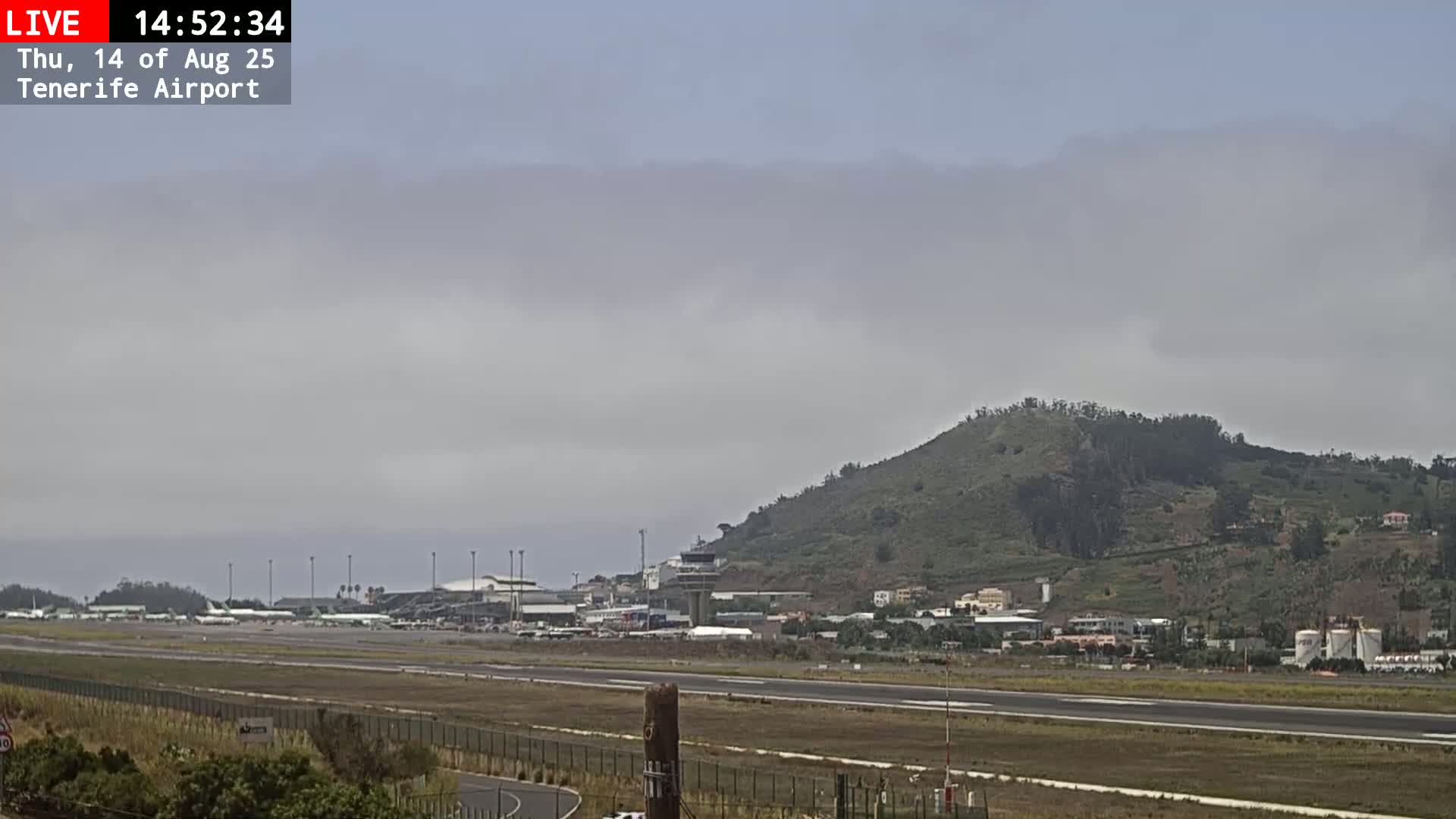 (Los Rodeos)Tenerife North Airport Live Cam - Las Palmas, Spain