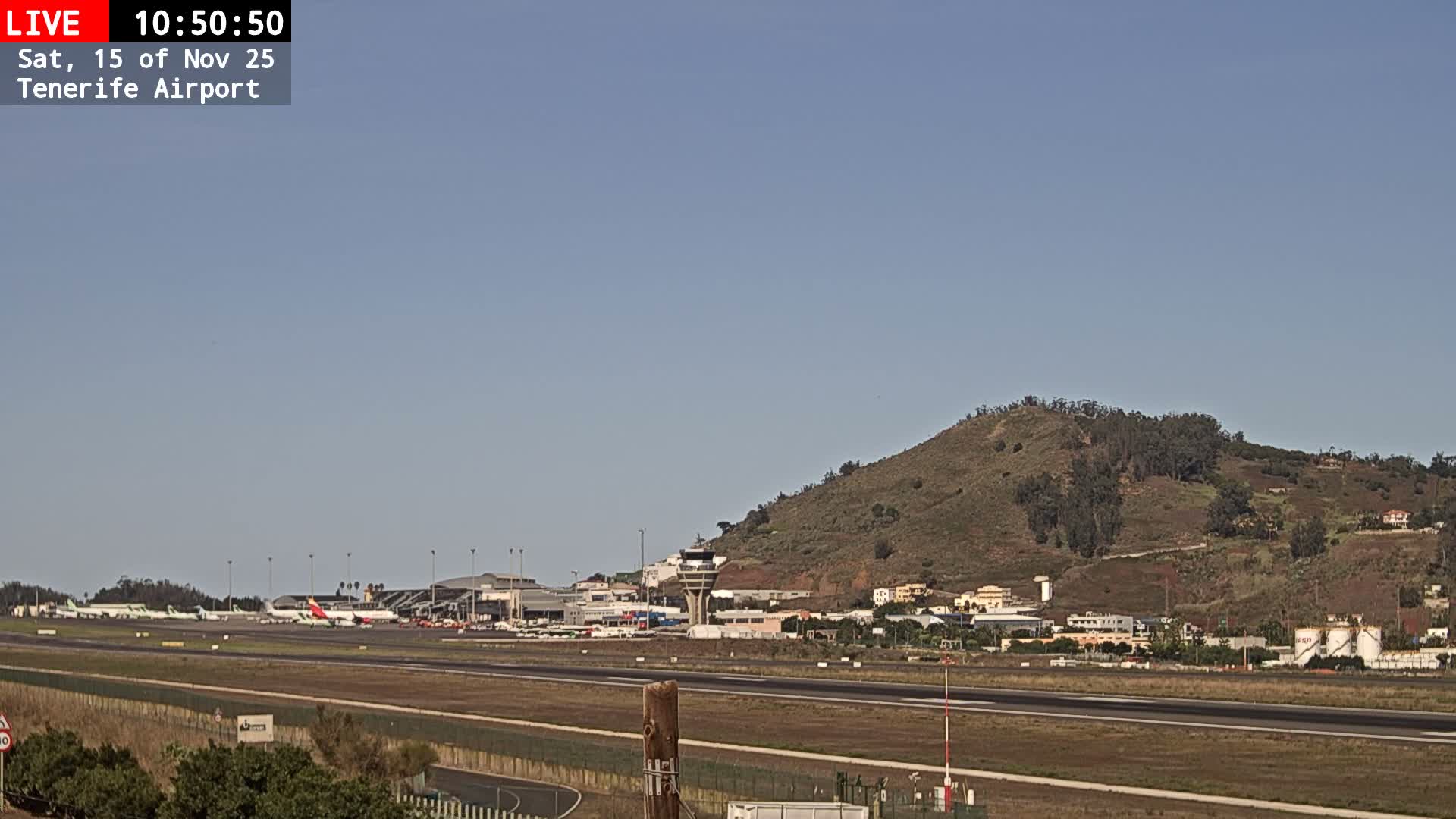 (Los Rodeos)Tenerife North Airport Live Cam - Las Palmas, Spain