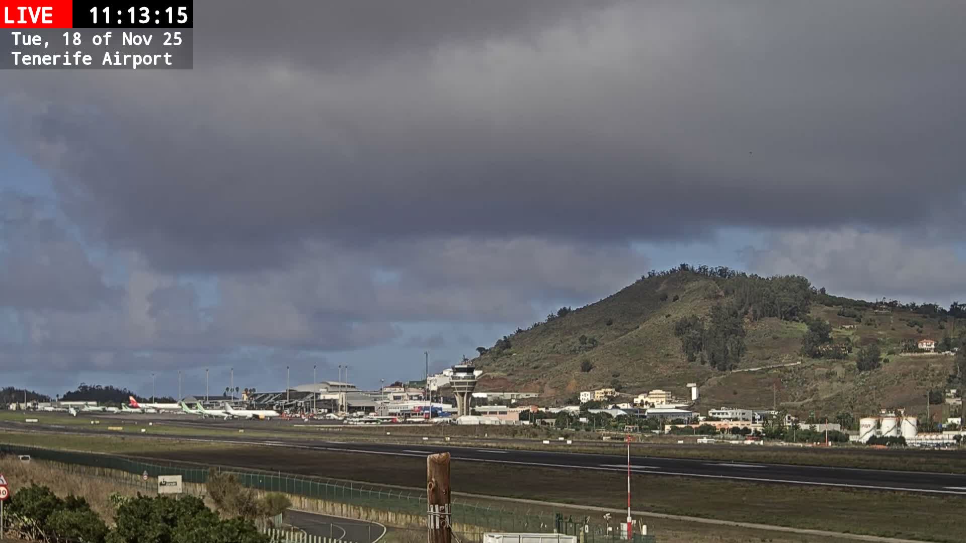 (Los Rodeos)Tenerife North Airport Live Cam - Las Palmas, Spain
