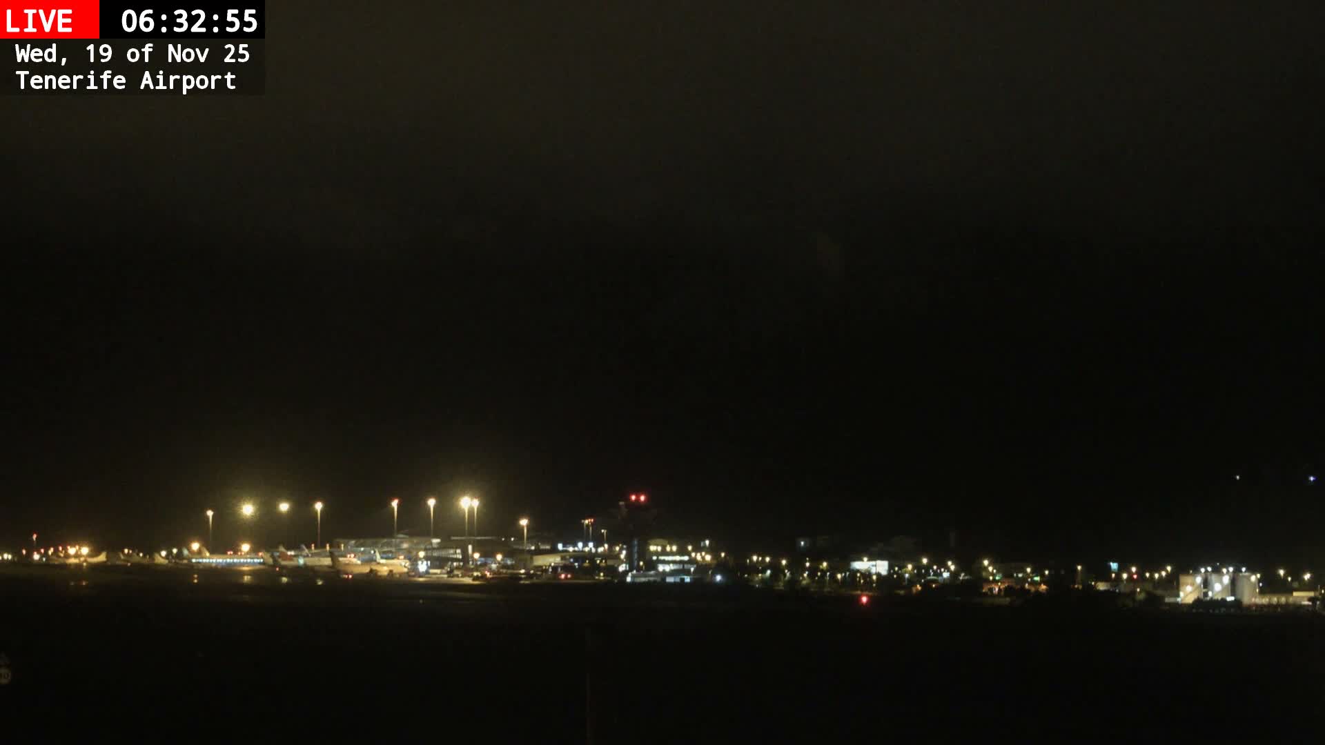 (Los Rodeos)Tenerife North Airport Live Cam - Las Palmas, Spain