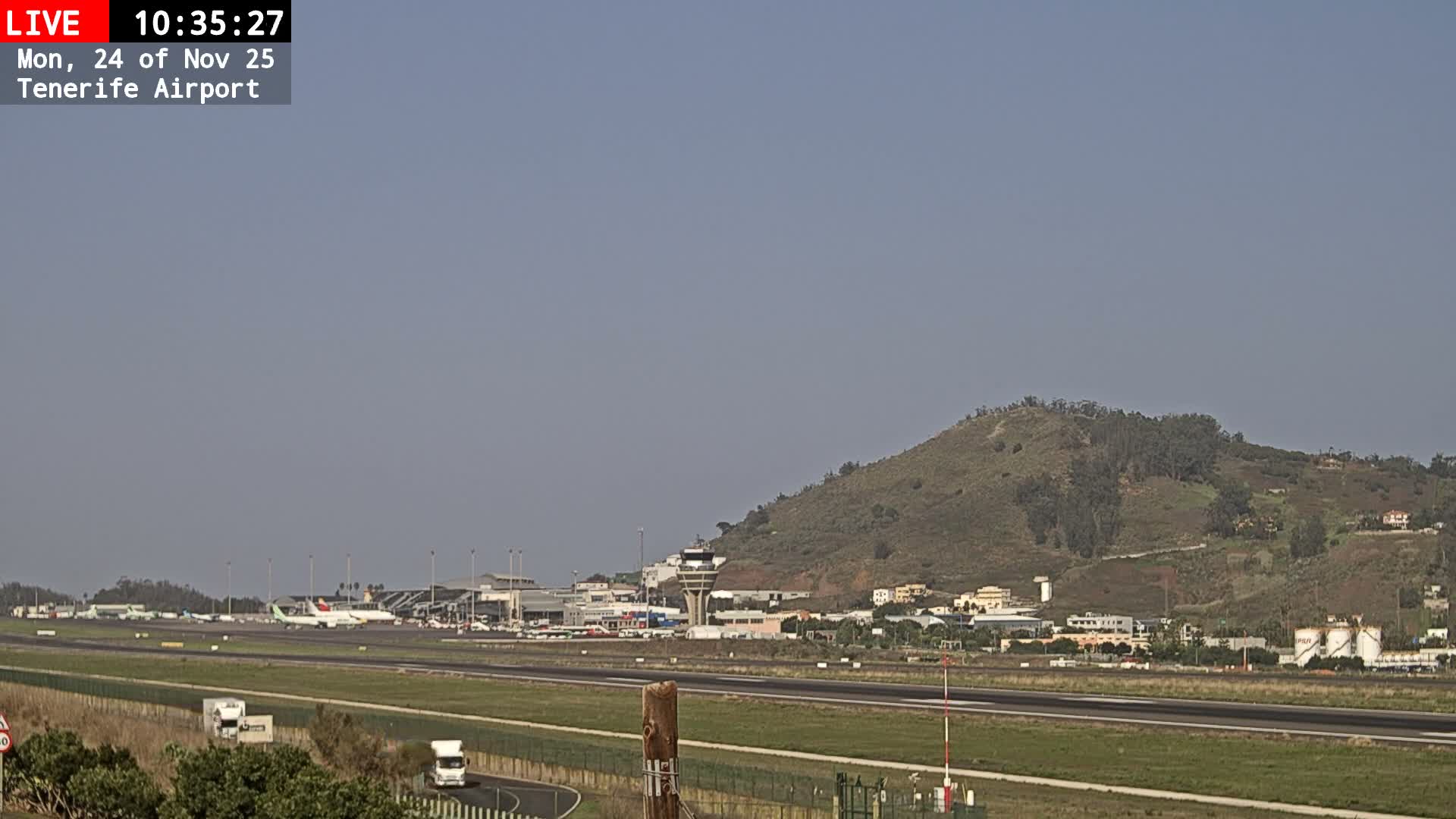 (Los Rodeos)Tenerife North Airport Live Cam - Las Palmas, Spain