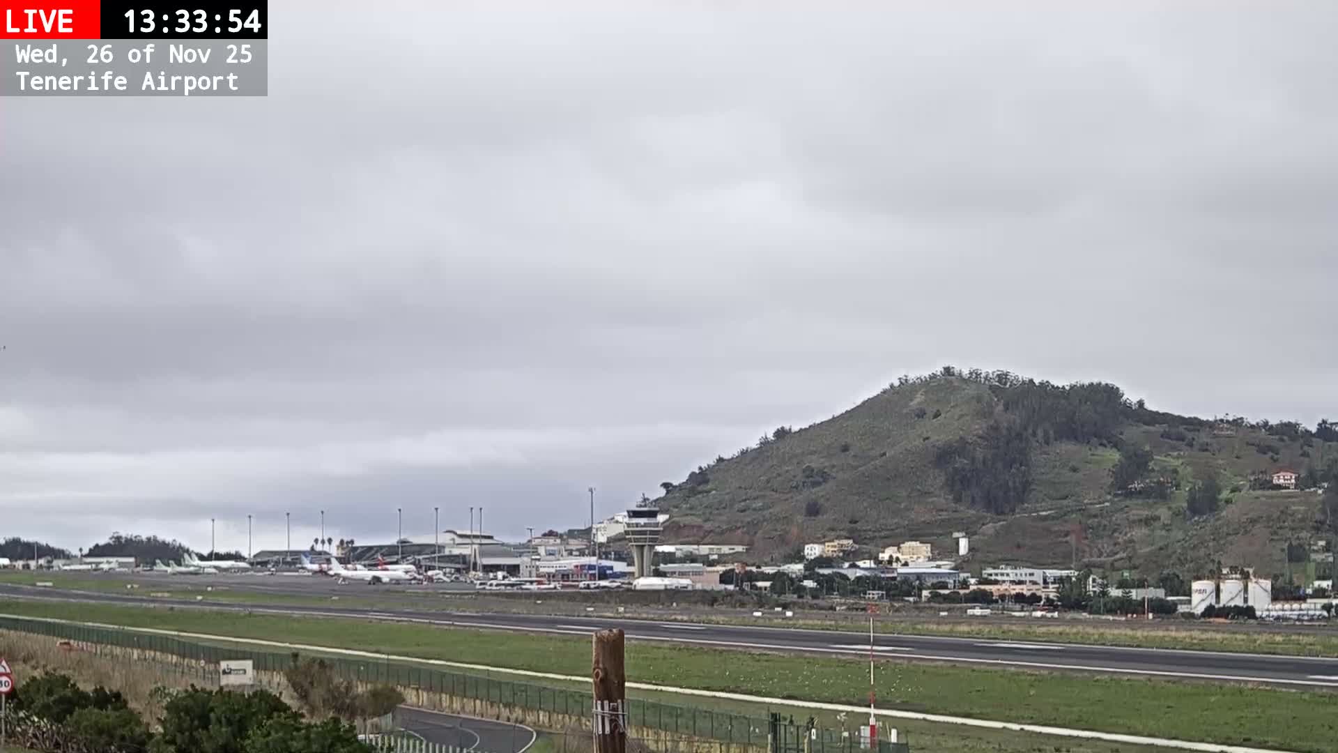 (Los Rodeos)Tenerife North Airport Live Cam - Las Palmas, Spain
