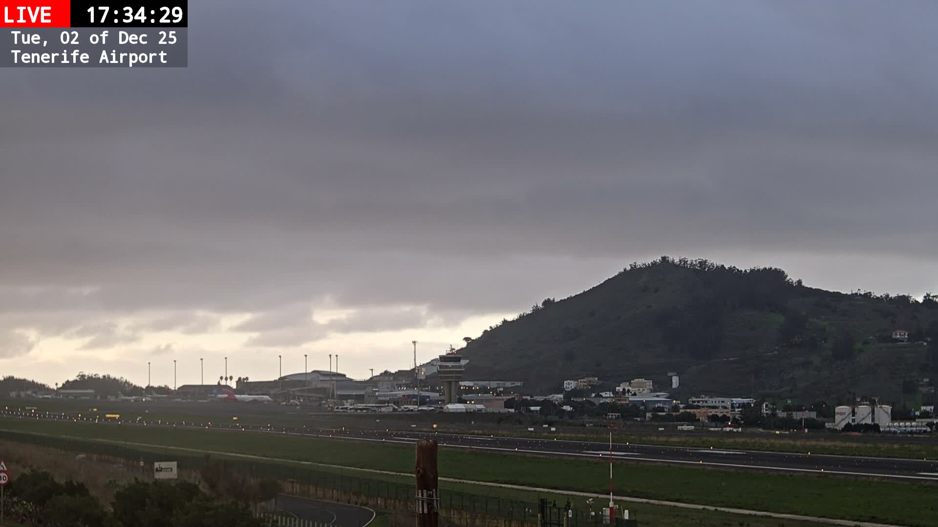 (Los Rodeos)Tenerife North Airport Live Cam - Las Palmas, Spain