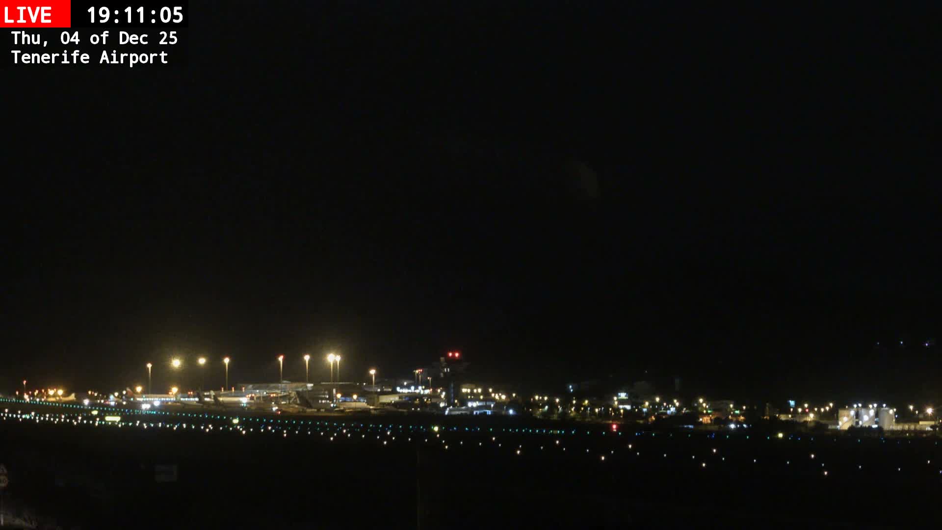 (Los Rodeos)Tenerife North Airport Live Cam - Las Palmas, Spain