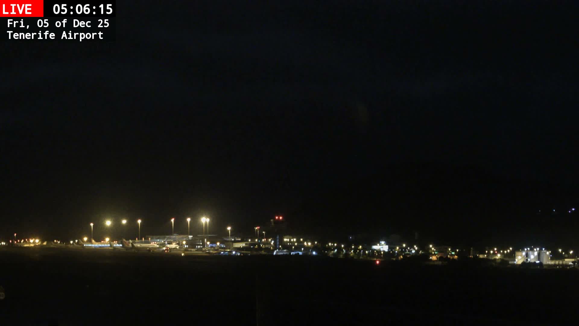 (Los Rodeos)Tenerife North Airport Live Cam - Las Palmas, Spain