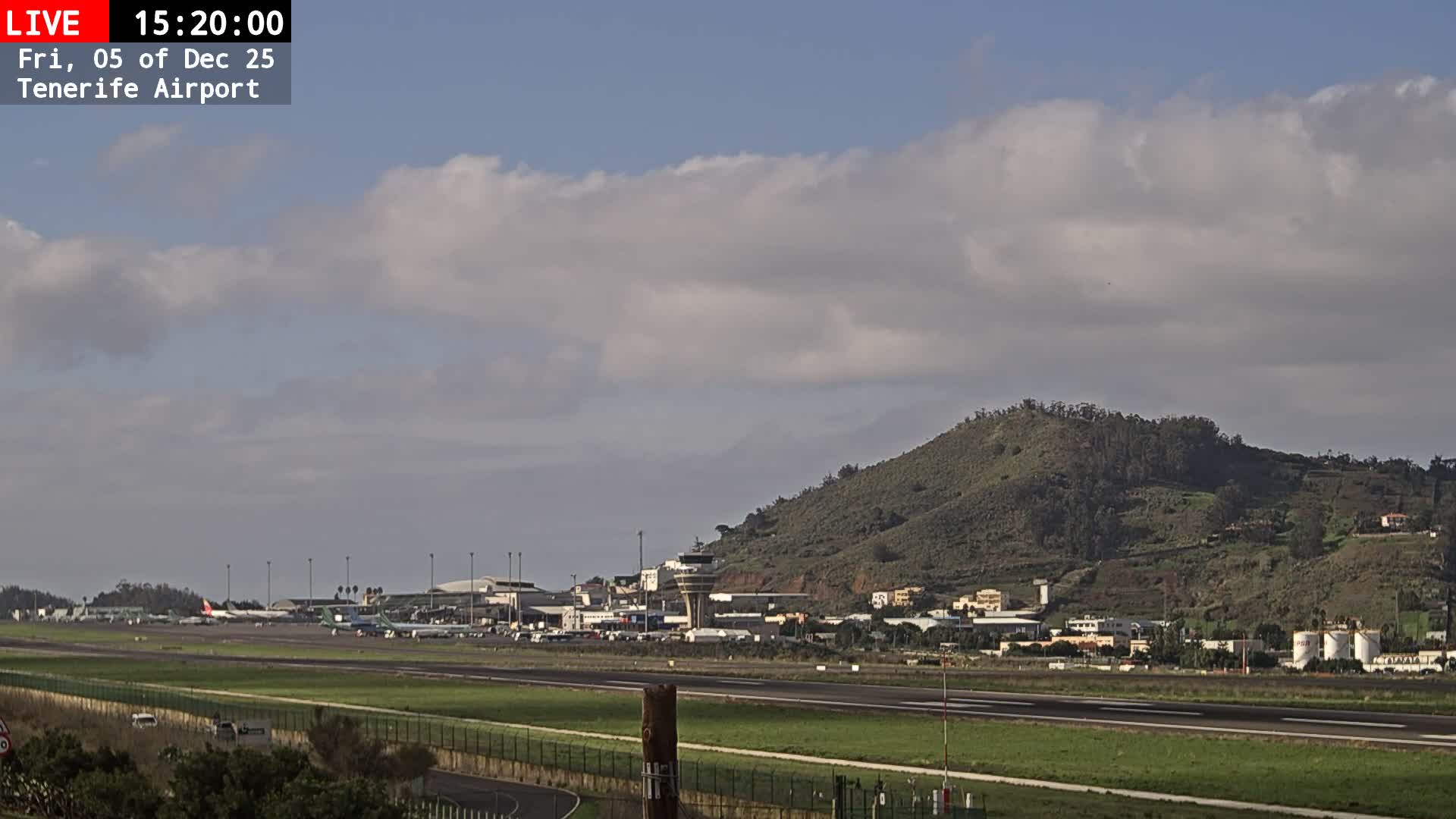 (Los Rodeos)Tenerife North Airport Live Cam - Las Palmas, Spain
